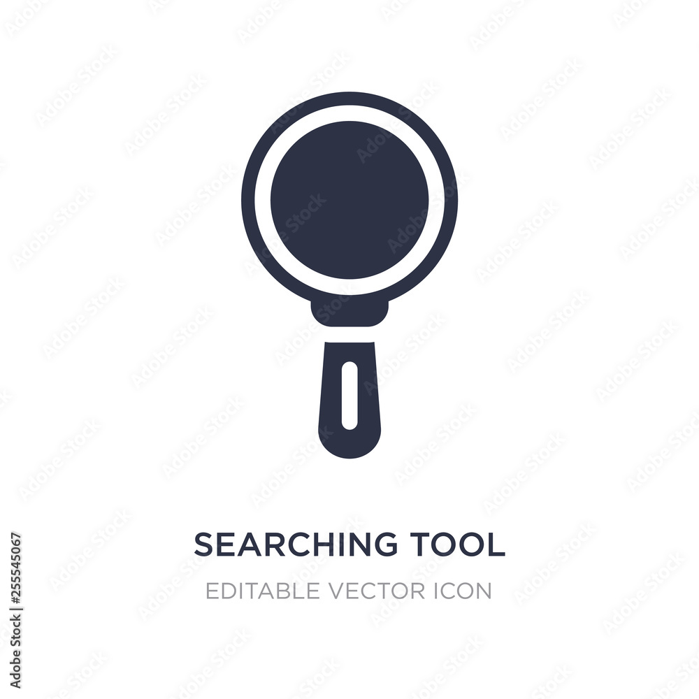 Poster searching tool icon on white background. simple element illustration from tools and utensils concept