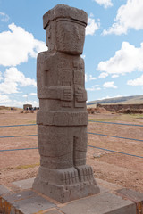 Ruiny stanowiska archeologicznego Tiahuanaco, Boliwia © Miroslaw