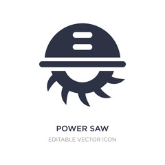 power saw icon on white background. Simple element illustration from Tools and utensils concept.