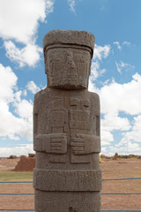 Ruiny stanowiska archeologicznego Tiahuanaco, Boliwia © Miroslaw