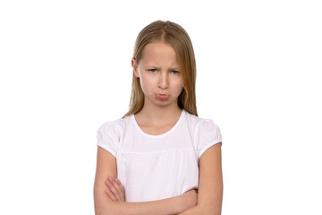 Schülerin schaut enttäuscht