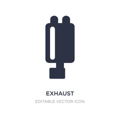 exhaust icon on white background. Simple element illustration from Transportation concept.