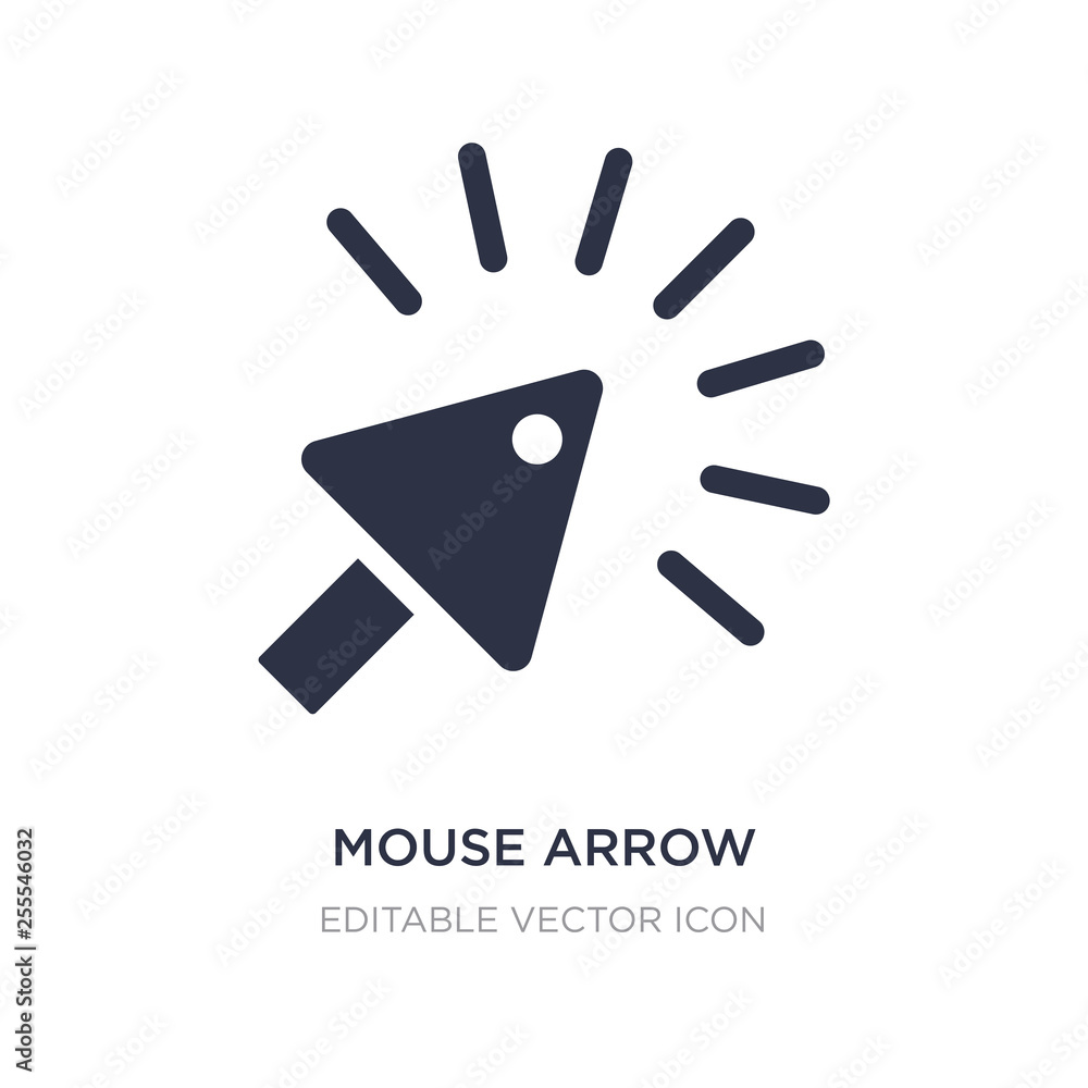 Poster mouse arrow icon on white background. simple element illustration from ui concept.