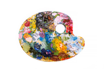 pallette on a white background