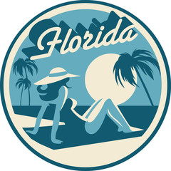 Florida Beach postcard