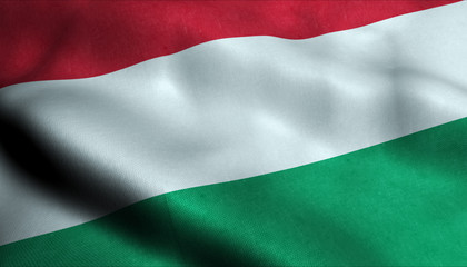 Hungary Waving Flag in 3D