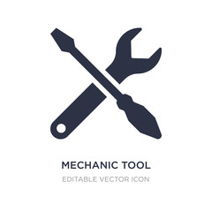 mechanic tool icon on white background. Simple element illustration from UI concept.