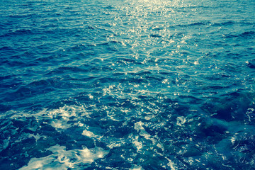 Beautiful green sea water.