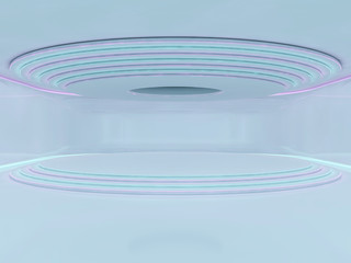 Abstract modern architecture background. 3D