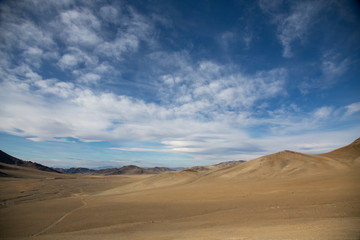 Fototapeta na wymiar road in a landscape of Wester Mongolia