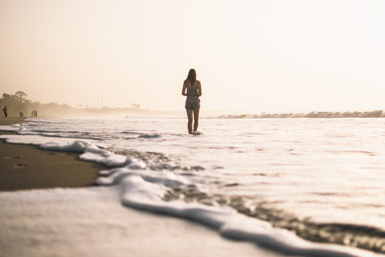 at the beach
