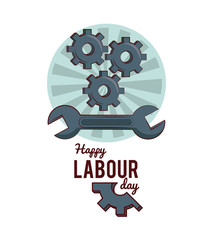 Happy labour day card