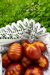 tricolore bandiera itaiana uova di Pasqua pittate
