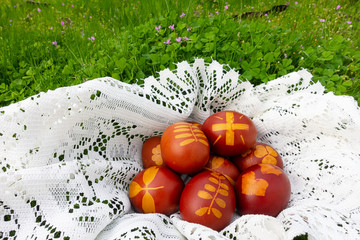uova di Pasqua tricolore bandiera italiana