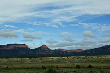 meadow and mountain landscape in Utah