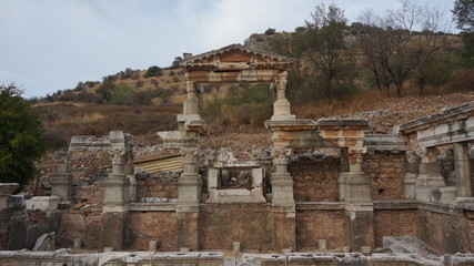 Fototapeta na wymiar Ephesus, Turkey, ancient historic town greek
