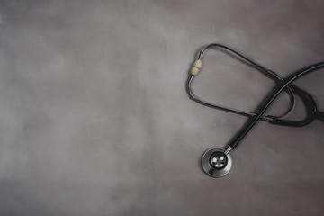 Obraz na płótnie Canvas stethoscope, health and medical concept.