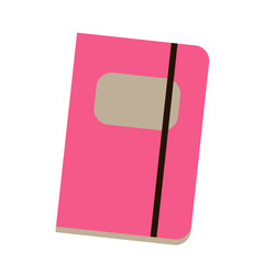 diary notebook flat color art illustration