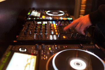 DJ at work in the club