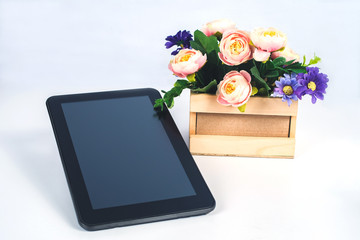 Mobile tablet for Online shopping and ecommerce.