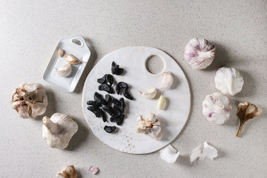 Group of garlic