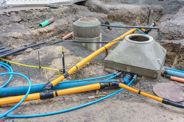 Erneuerung der Gasleitung und Wasserleitung in einer Strasse
