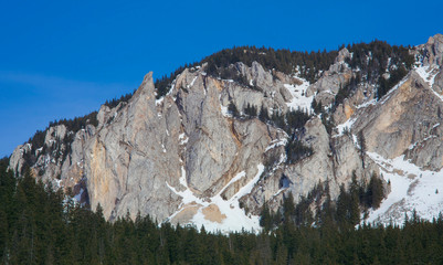 mountain rocks and stone cliffs in Hasmas, Romania