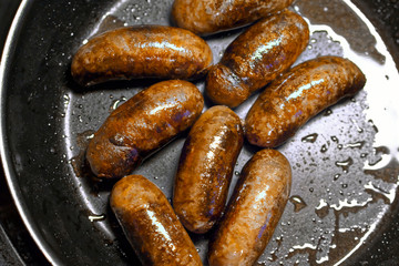 Black pudding sausages.
