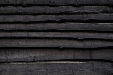 black old wood fence, plank texture, background