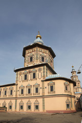 Fototapeta na wymiar Saints Peter and Paul Cathedral in Kazan, Tatarstan republic. Russia