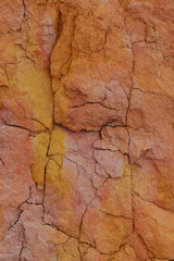 close up of colorful stone formations in bryce canyon