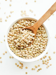 Lentils in a bowl
