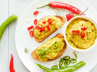 Bruschetta with pate