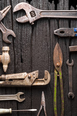 Various tools as background