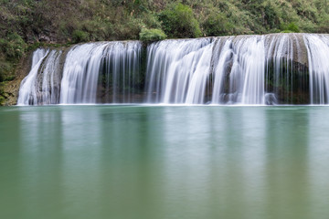 waterfall closeup in yunnan