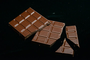 Chocolate in smoke