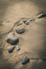 Fototapeta na wymiar Rocks and sand