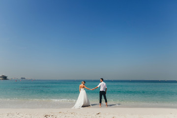 brides near the sea