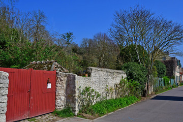 Giverny, France - march 25 2017 : picturesque village