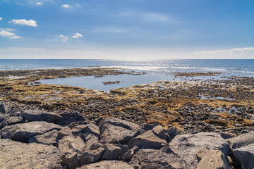 Felsen am Strand vom Atlantik