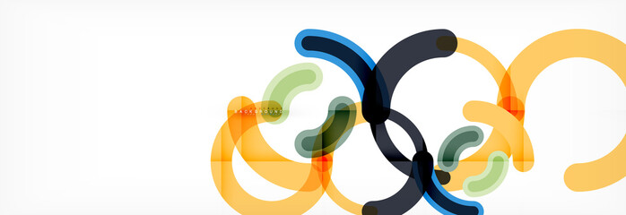 Linear design circle background