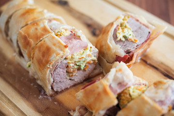 Schweinsfilet im Blätterteig