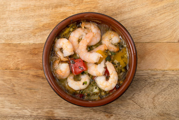 Tapas mit Garnelen