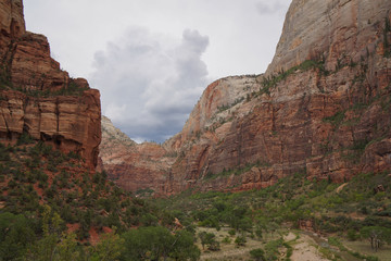 high mountain tops in zion national park