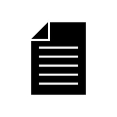 Document icon vector. Paper icon. File Icon