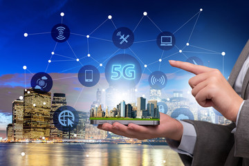 5g concept of internet connection technology