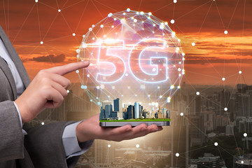 5g concept of internet connection technology