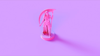 Pink Mexican Santa Muerte Our Lady of Holy Death 3d illustration 3d render