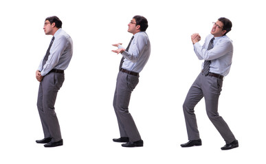 Businessman isolated on the white background