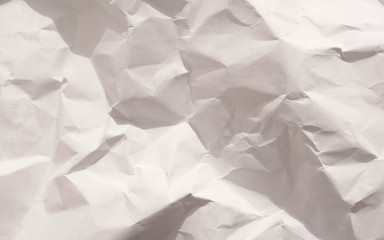Crumpled paper texture. Copy space